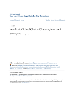Interdistrict School Choice: Clustering in Action?