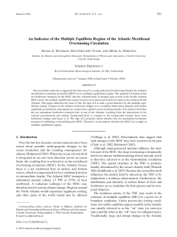 An Indicator of the Multiple Equilibria Regime of the