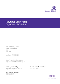 Playtime Early Years Day Care of Children