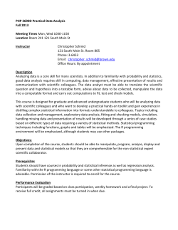 Data Analysis: : Simulation