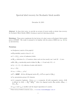 Spectral label recovery for Stochastic block models