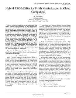 Hybrid PSO-MOBA for Profit Maximization in Cloud Computing
