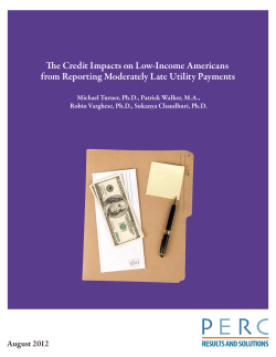 The Credit Impacts on Low-Income Americans from Reporting