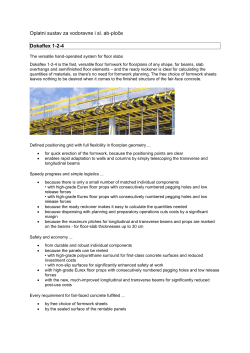 Oplatni sustav za vodoravne i sl. ab-ploče Dokaflex 1-2