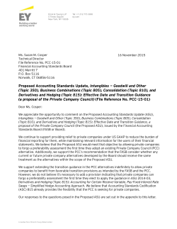 EY Comment Letter: Proposed Accounting Standards Update