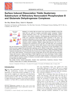 Surface Induced Dissociation Yields Quaternary Substructure of