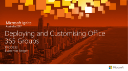 Exchange, SharePoint, etc.