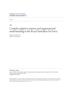 Complex adaptive systems and organisational understanding in the