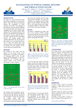 An Evaluation of Physical Loading, Recovery and Stress