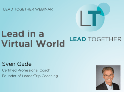 Lead in a Virtual World