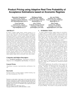 Product Pricing using Adaptive Real-Time Probability of Acceptance