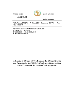 africa-us trade: prospects and options post-agoa
