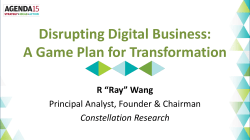 Disrupting Digital Business: A Game Plan for Transformation