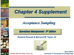 Acceptance Sampling