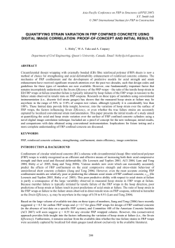 quantifying strain variation in frp confined concrete using - iifc-hq