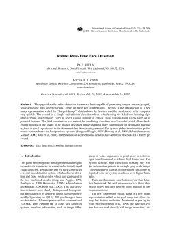 Robust Real-Time Face Detection