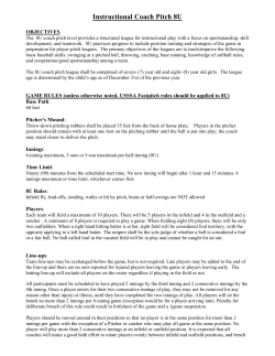 Instructional Coach Pitch 8U