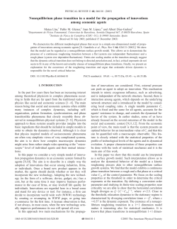 Nonequilibrium phase transition in a model for the propagation of