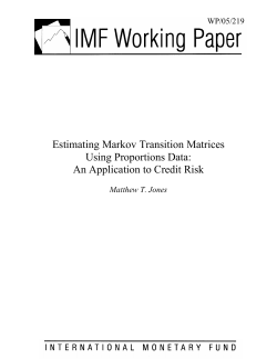 Estimating Markov Transition Matrices Using Proportions Data