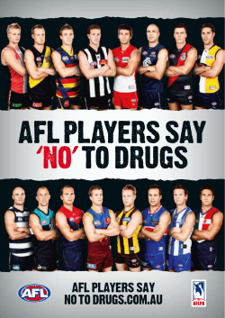 afl players say no to drugs.com.au 1