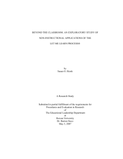 An Exploratory Study Of Non-instructional