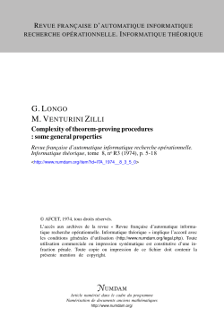 Complexity of theorem-proving procedures : some