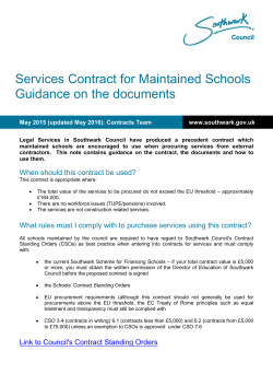 A4 report template - Southwark Council