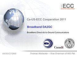 Ca-US-ECC Cooperation 2011