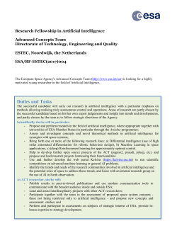 Internal Research Fellow in Artificial Intelligence