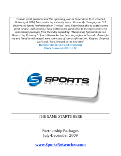 THE GAME STARTS HERE Partnership