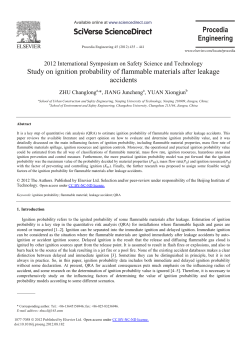 Study on Ignition Probability of Flammable Materials