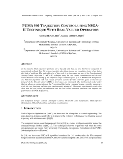 PUMA 560 TRAJECTORY CONTROL USING NSGA