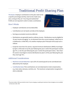 Traditional Profit Sharing Plan