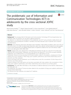 The problematic use of Information and Communication