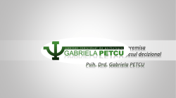 Agresivitatea ca premisa irationala in procesul decizional Psih. Drd