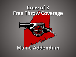 Crew of 3 Free Throw Coverage