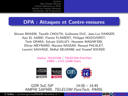 DPA : Attaques et Contre-mesures