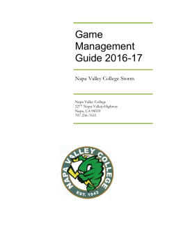 Game Management Guide 2015-16