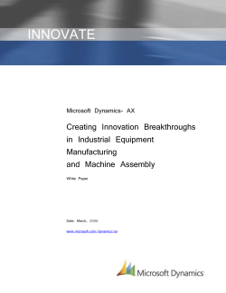 Industrial Equipment Manufacturing Solutions
