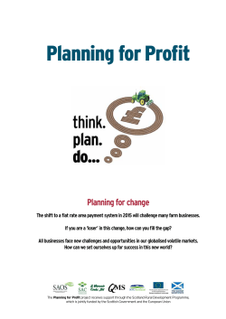 Planning for Profit - Quality Meat Scotland