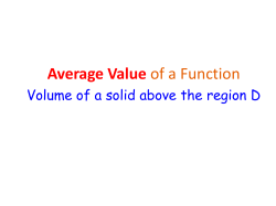 9.4 Average Value and Volume - Multi