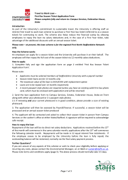 Application form (staff) - Staffordshire University