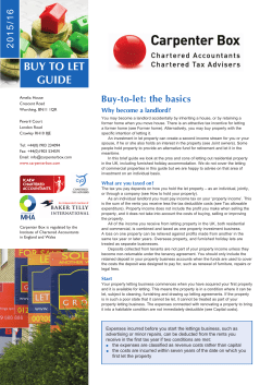 Buy To LeT GuIde
