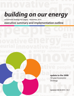 Economic Strategy for Calgary - Implementation Booklet