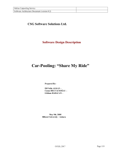 Software Architecture Document - Bilkent University Computer