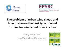 The problem of urban wind shear, and how to choose - E