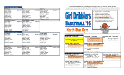No Games/Practices in observance of Labor Day