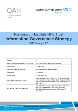 Information Governance Strategy