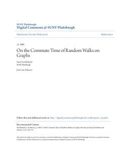 On the Commute Time of Random Walks on Graphs