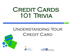 Credit Cards 101 Trivia